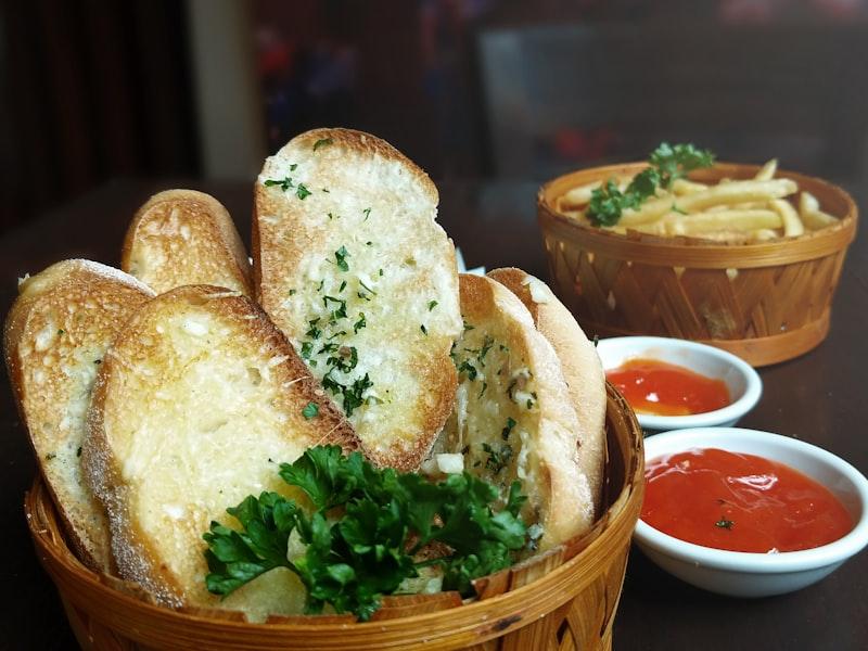 Garlic Bread — Breads recipe plated