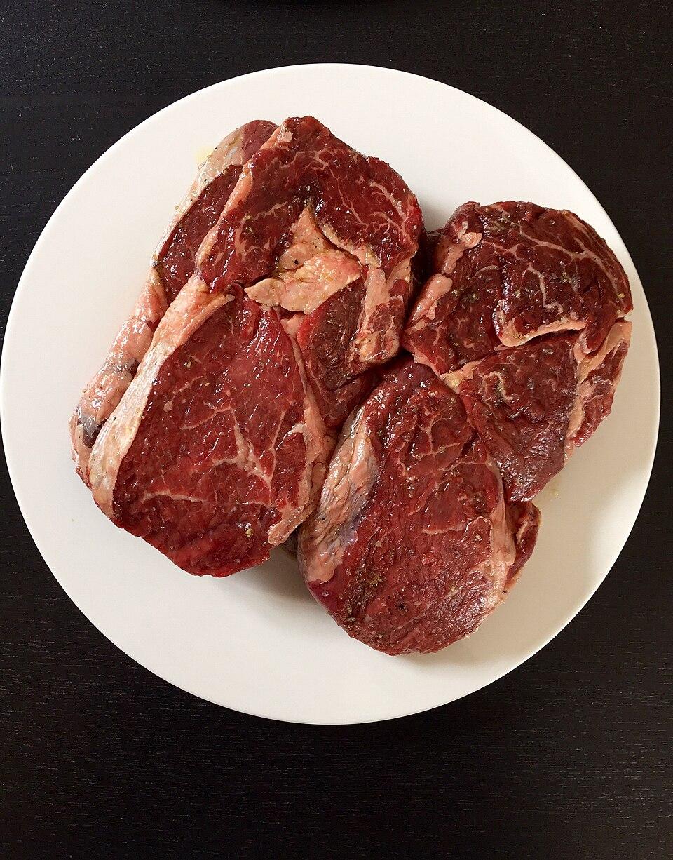 Reverse-Sear Ribeye Steak — Beef recipe plated