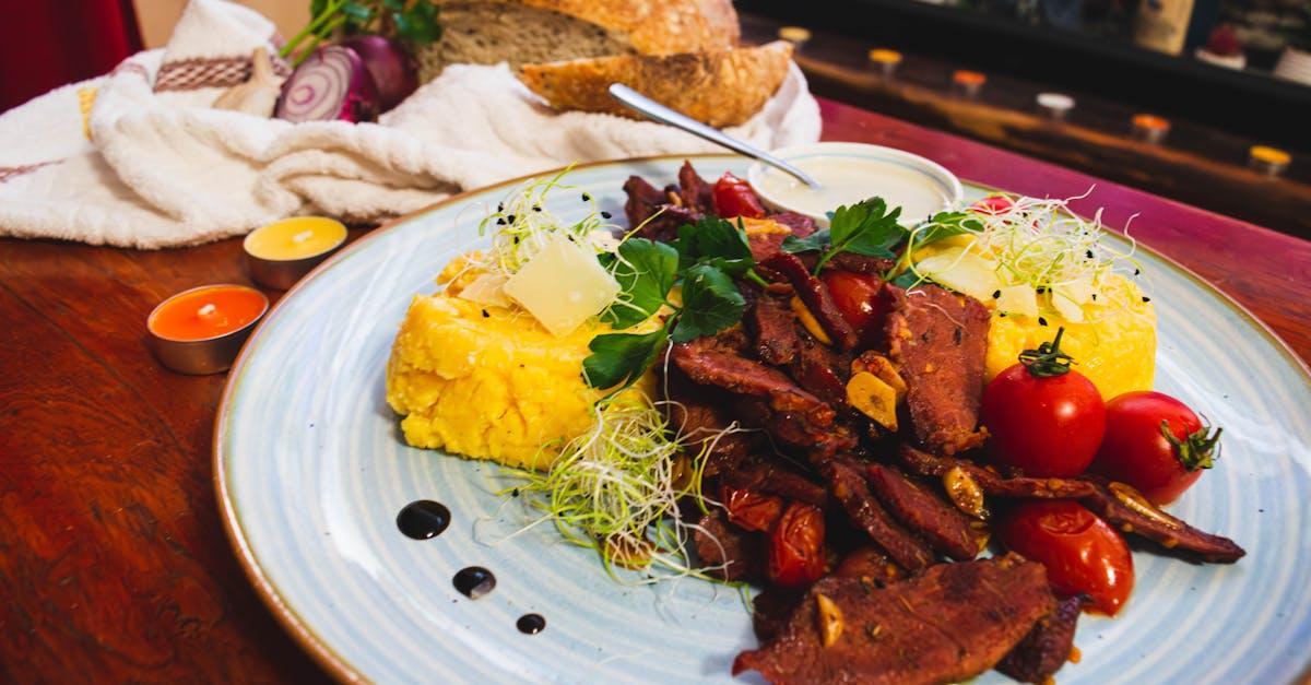 Chivito (Uruguayan Steak Sandwich) — Beef recipe plated