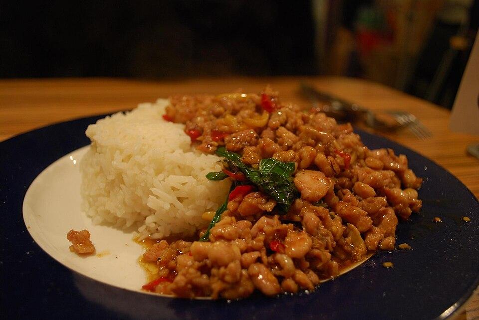 Thai Basil Chicken (Pad Krapow Gai) — Chicken recipe plated
