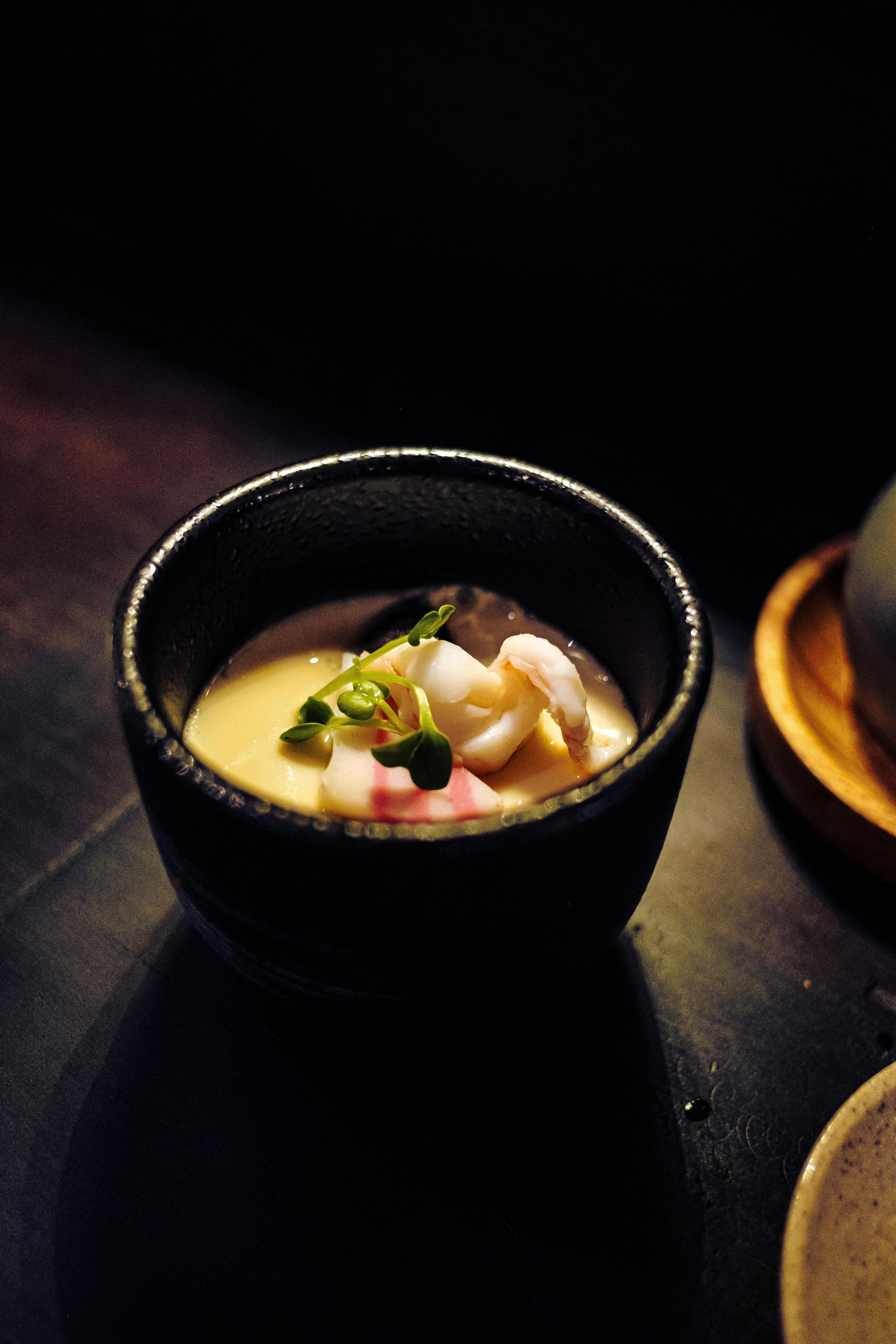 Chawanmushi (Japanese Savory Egg Custard) — appetizer recipe plated