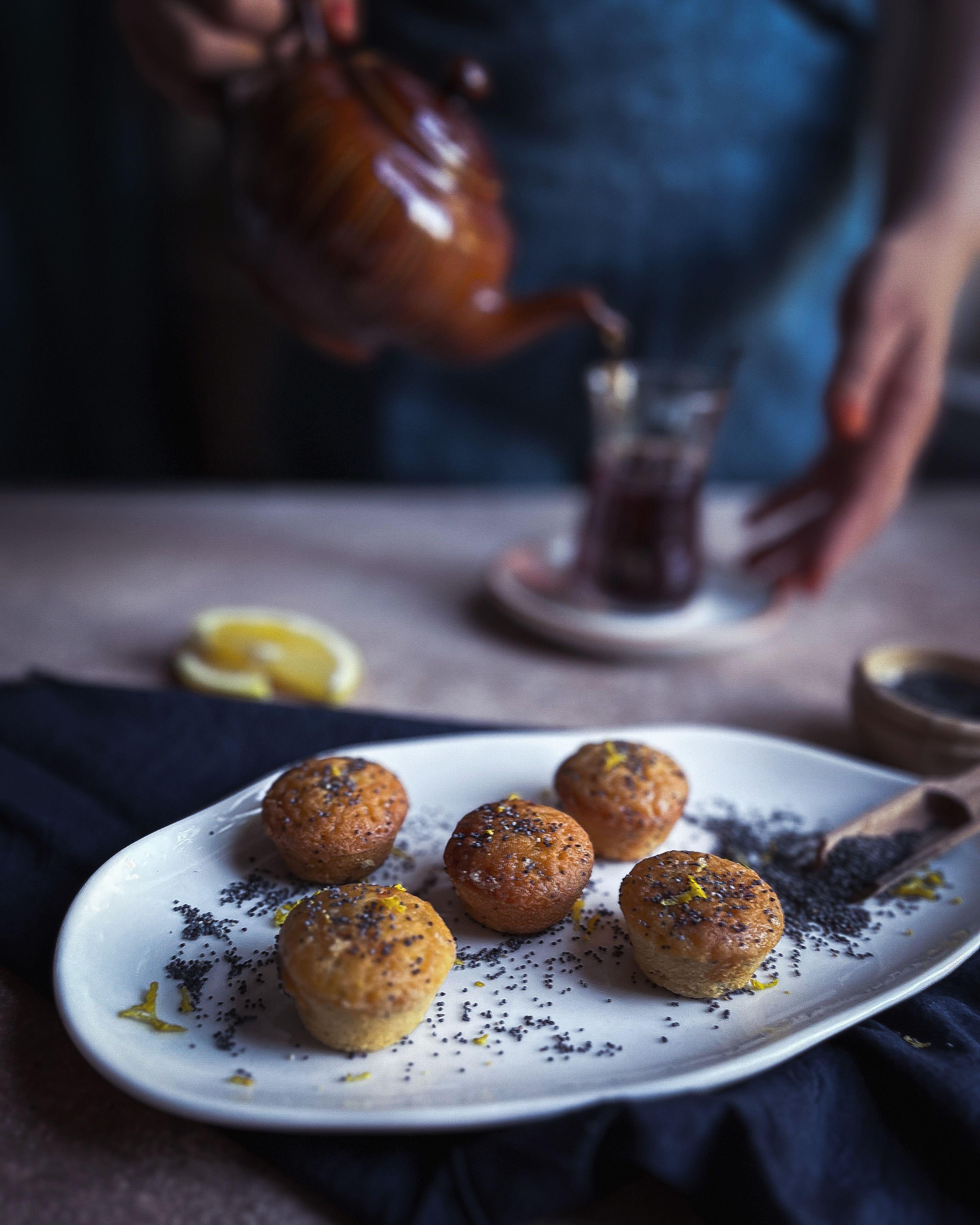 Lemon Poppy Seed Muffins — muffins recipe plated