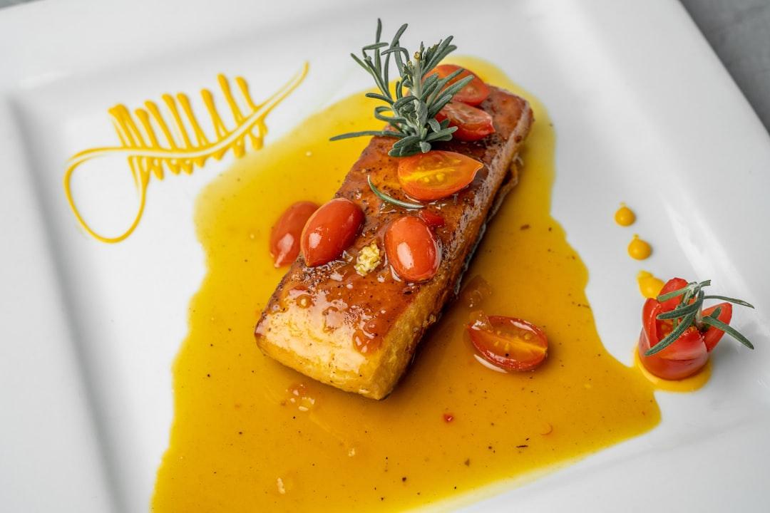 Cedar-Plank Salmon with Maple Glaze — Chapters recipe plated