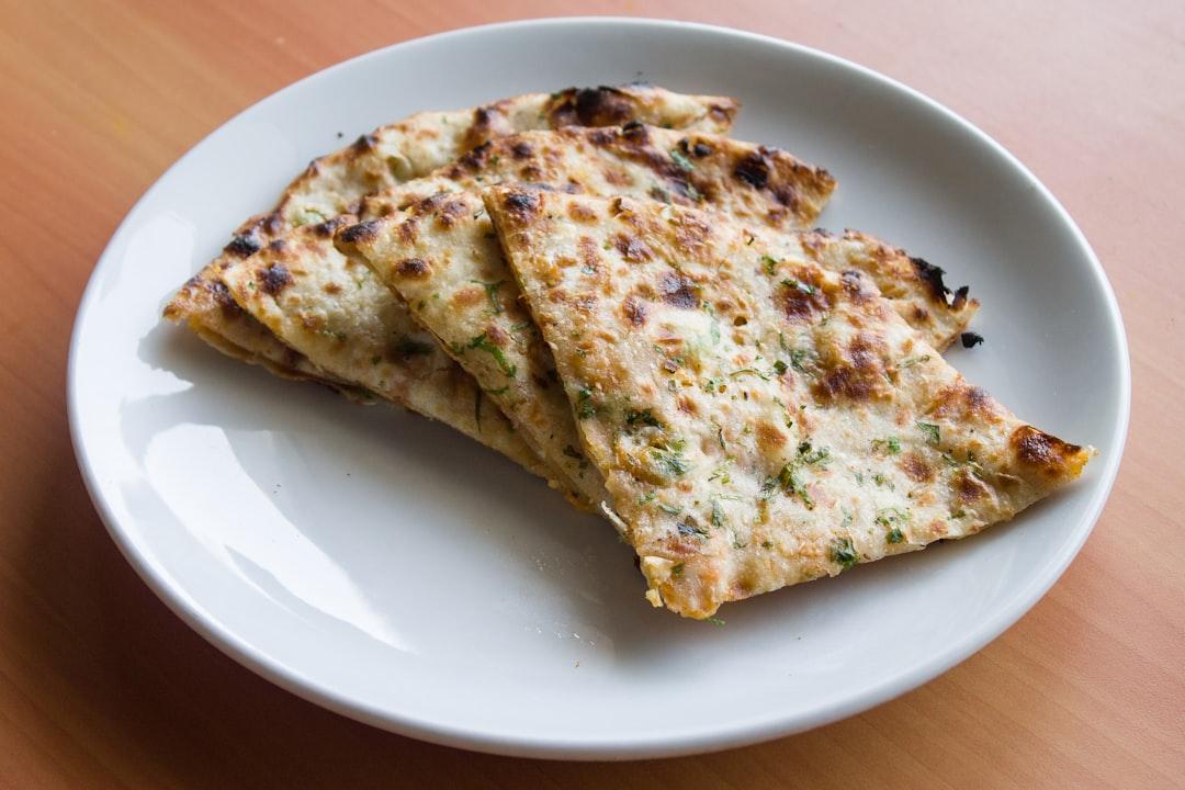Garlic Butter Naan — Breads recipe plated
