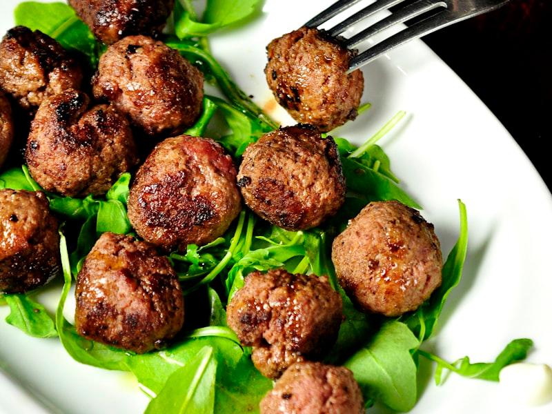 Classic Meatballs in Marinara — Beef recipe plated