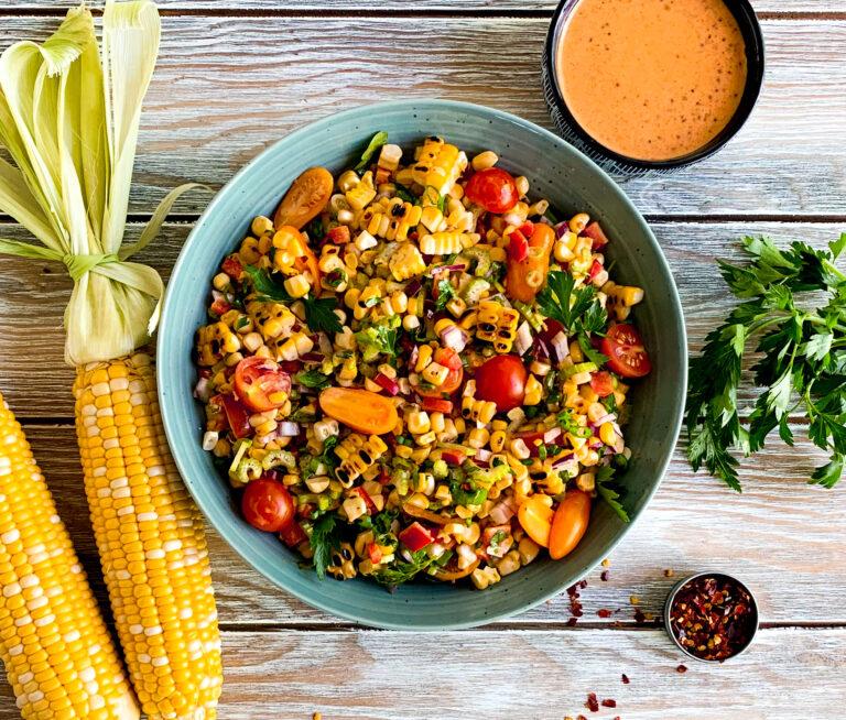 Maque Choux (Cajun Smothered Corn) — stewed recipe plated